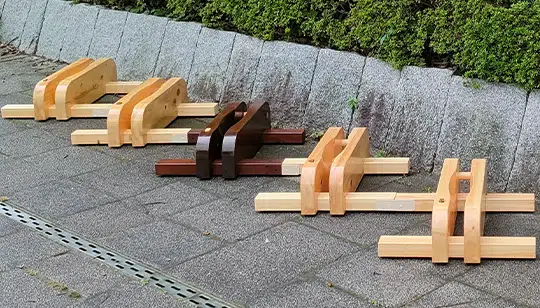 木製サイクルラック