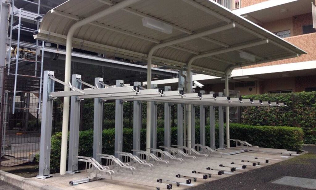 マンションの駐輪場