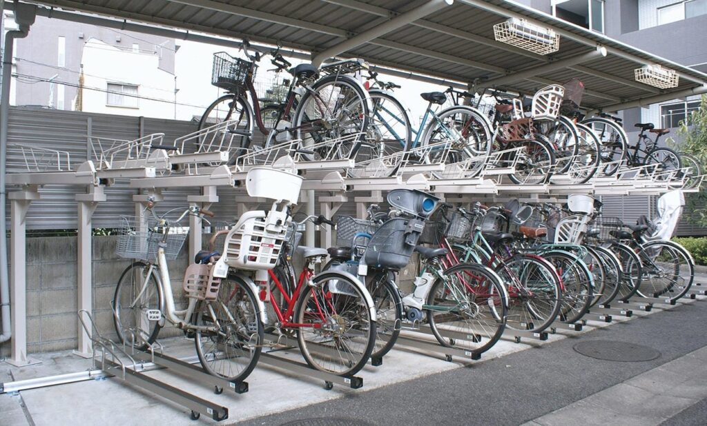 マンションの駐輪場