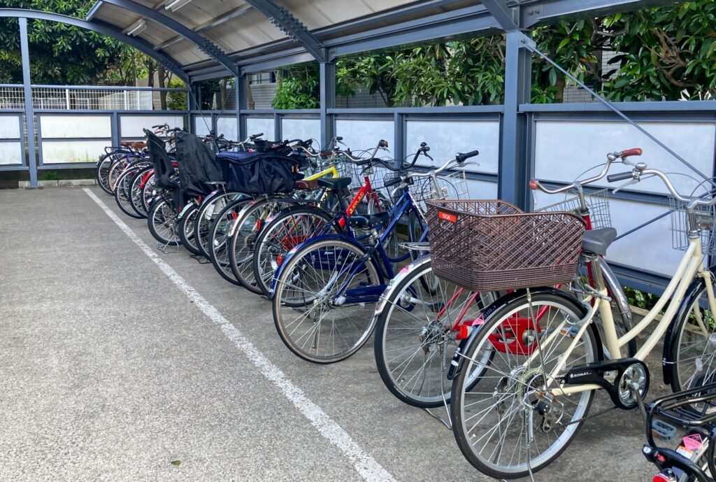 マンションの駐輪場