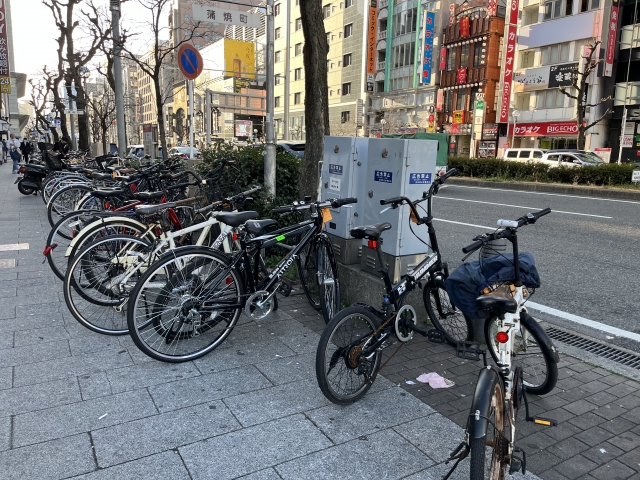 放置自転車の画像