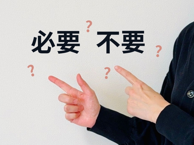 必要？不必要？