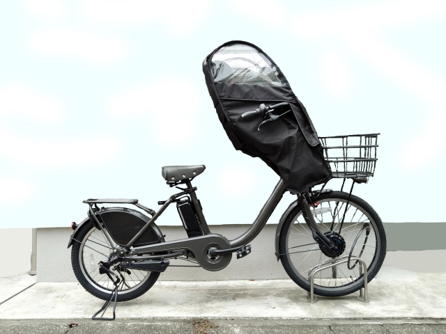 チャイルドシートつき自転車