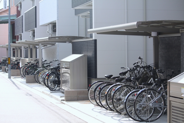マンションの駐輪場
