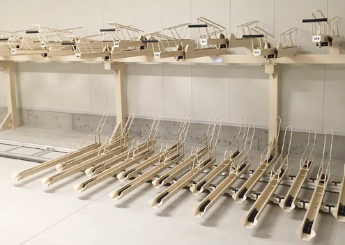 下段スライド式の自転車ラック