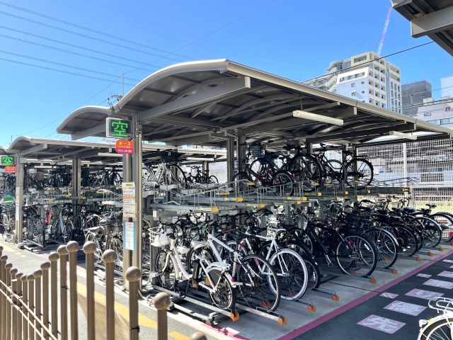 ２段式サイクルラック