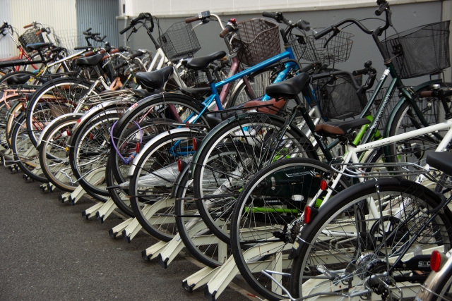 マンションの駐輪場